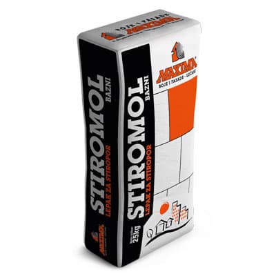 LJEPILO ZA STIROPOR BAZNI 25/1 48# MAXIMA STIROMOL